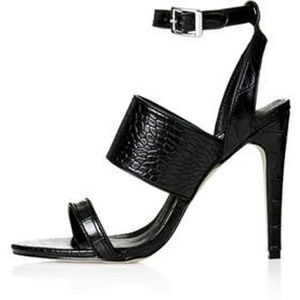 Topshop Rita Croc Effect Heels